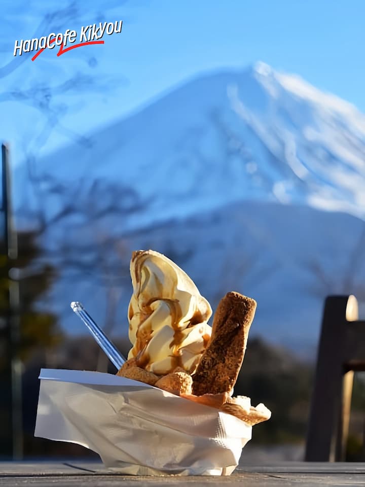 A cafe with a stunning view of Mount Fuji: HanaCafe Kikyou