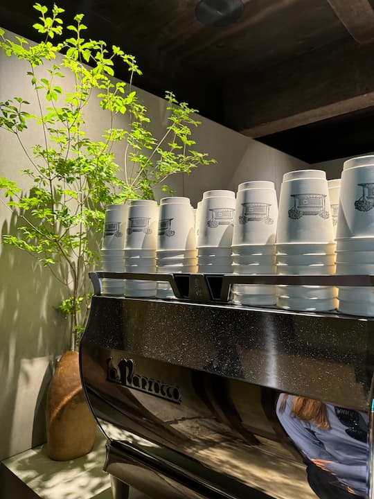 Coffee bar area at LE LABO Kyoto Machiya Café