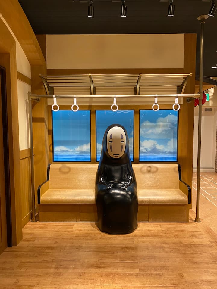 No-Face from Studio Ghibli's Spirited Away at Shinsaibashi PARCO