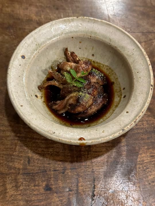 Grilled Unagi Liver at Usuya, an unagi restaurant in Kyoto: Tender and smoky delicacy