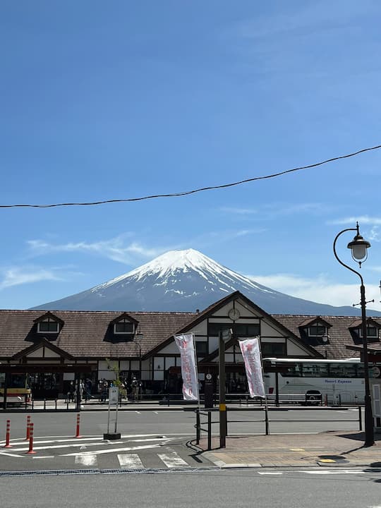 Visiting Mount Fuji from Tokyo to Kawaguchiko Station