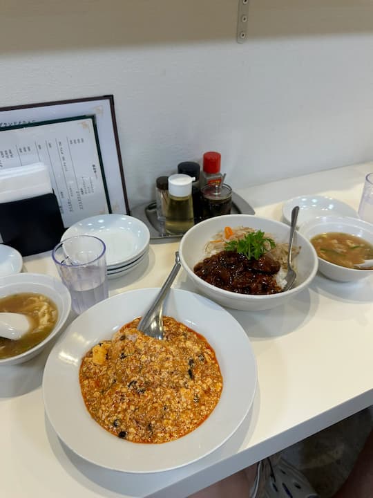 Spicy mapo tofu at Mihousai restaurant in Tokyo