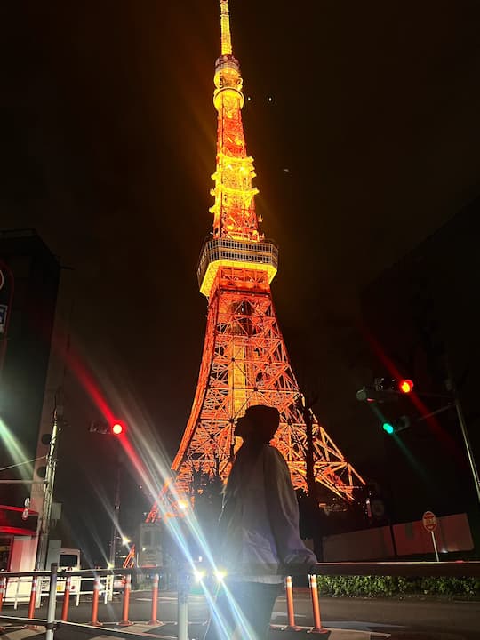 Tokyo Tower at night