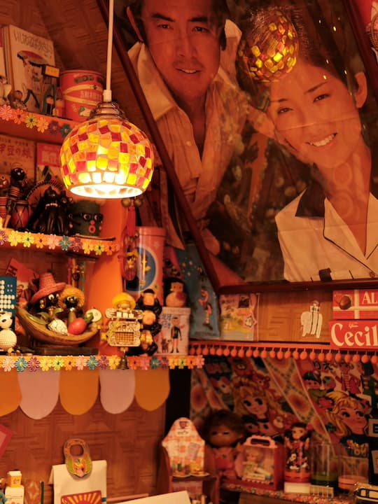 A retro cafe with a showa nostalgia style in Shibamata, Tokyo