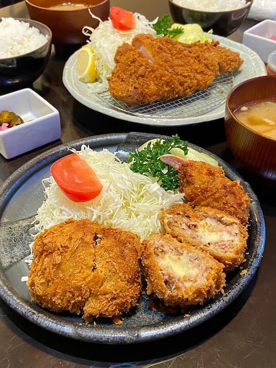 Crispy tonkatsu (deep-fried pork cutlet) at Niimura Main Store